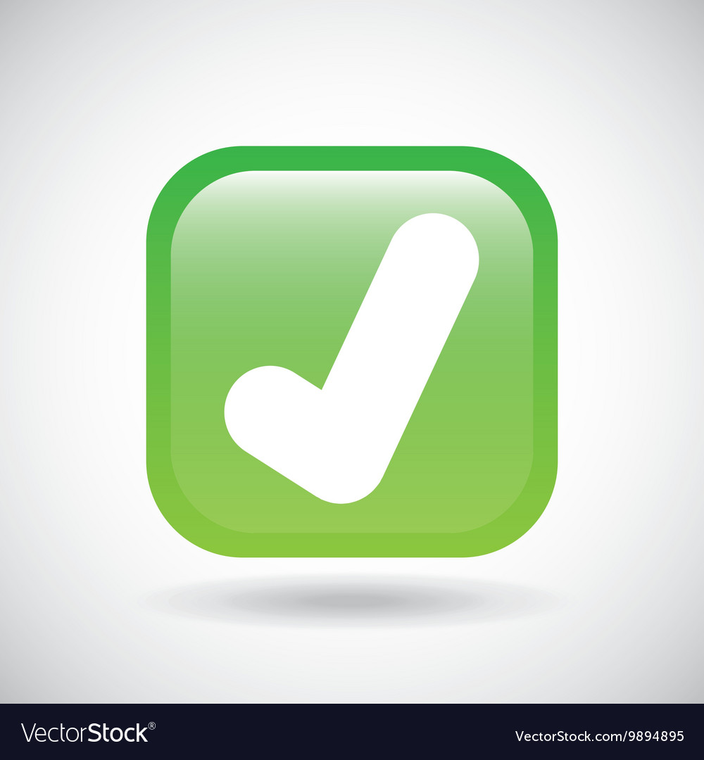 Check mark icon button design graphic