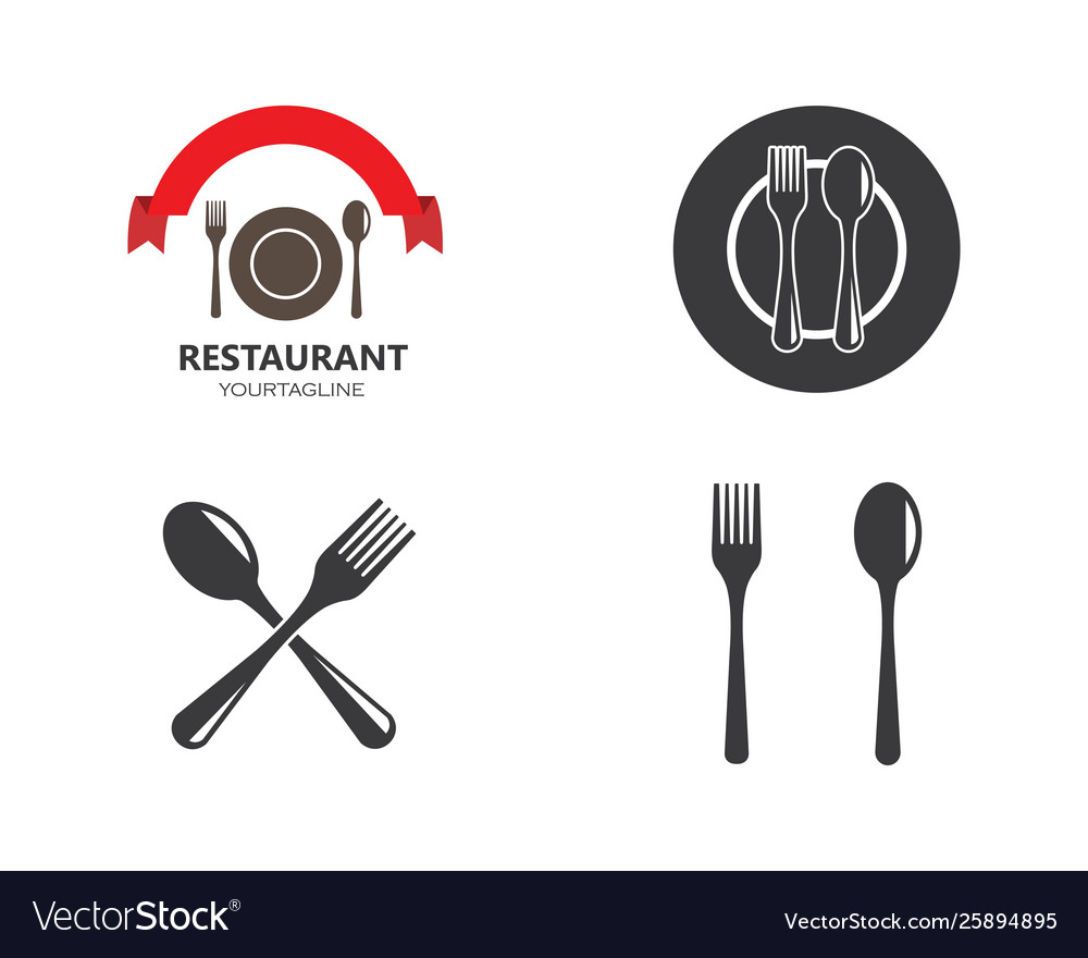 Forkspoon logo Royalty Free Vector Image - VectorStock