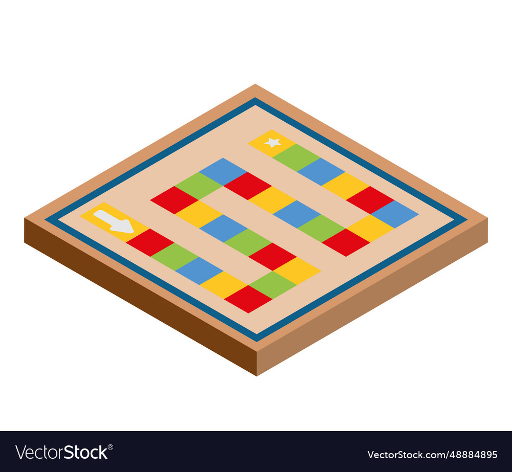 Game board for kids Royalty Free Vector Image - VectorStock