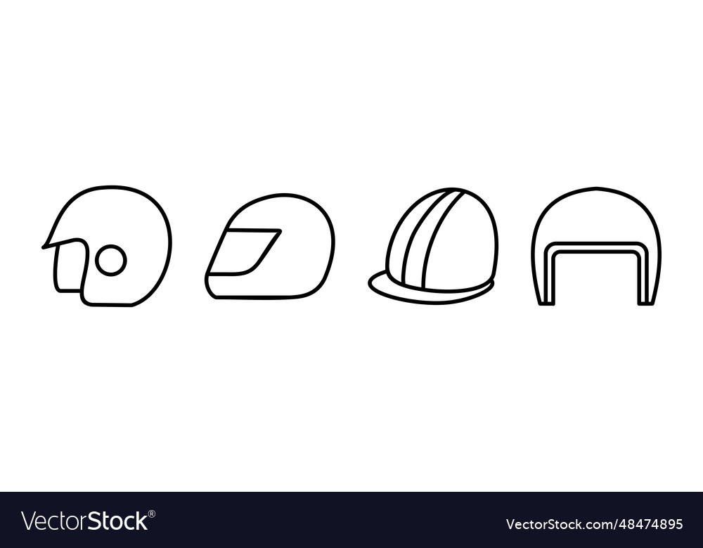 Helmet icon safety Royalty Free Vector Image - VectorStock