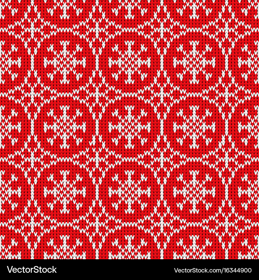 Abstract pattern with seamless knitted texture Vector Image
