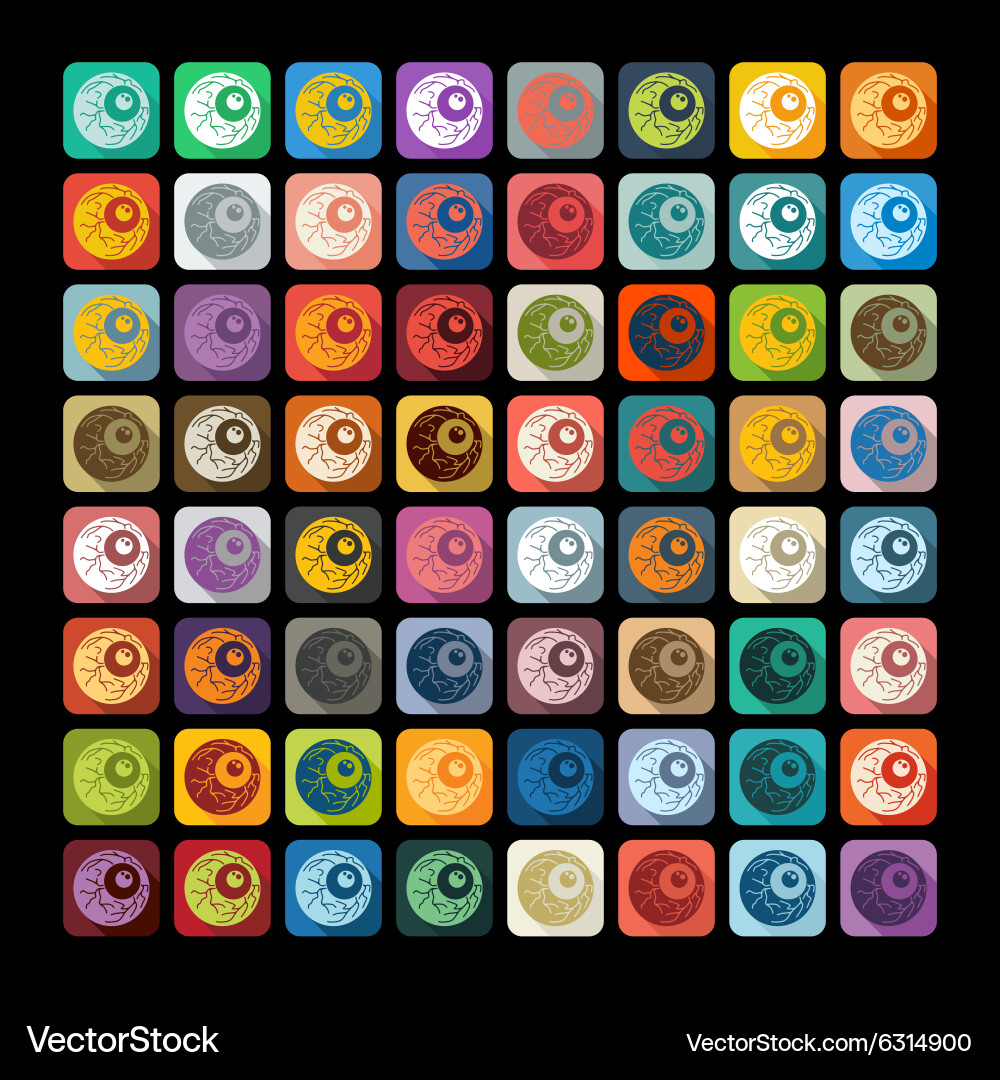 Flat design eye Royalty Free Vector Image - VectorStock