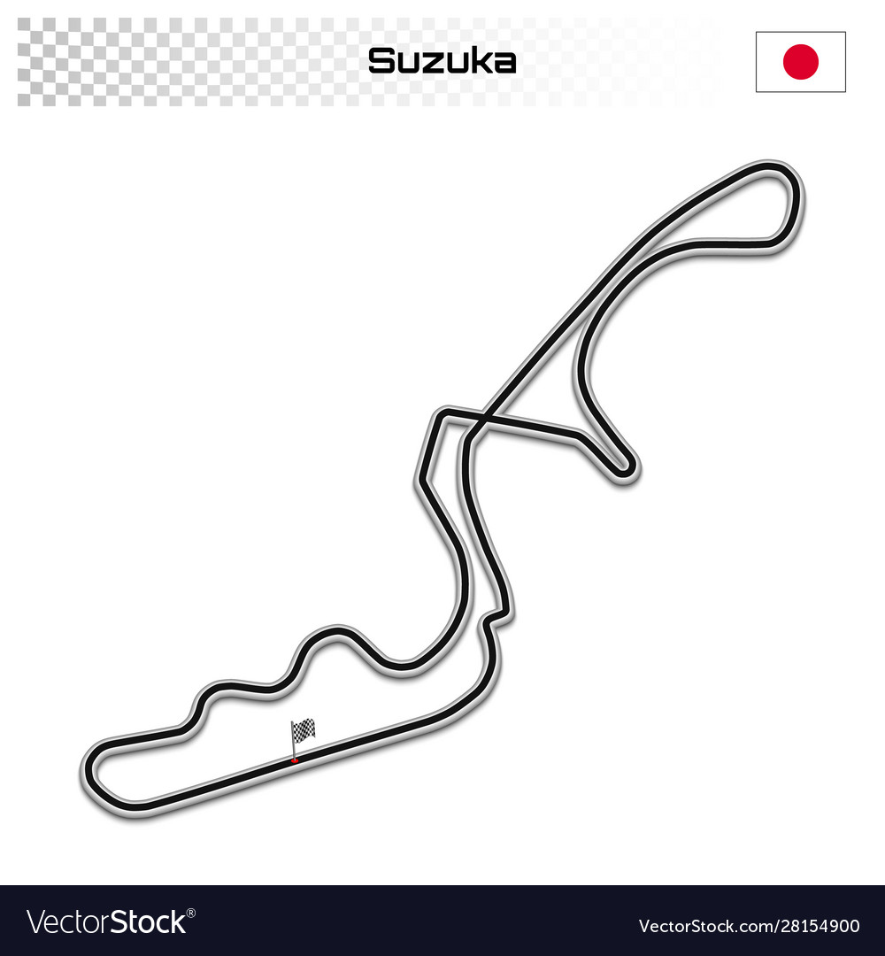 Grand prix race track for motorsport and autosport