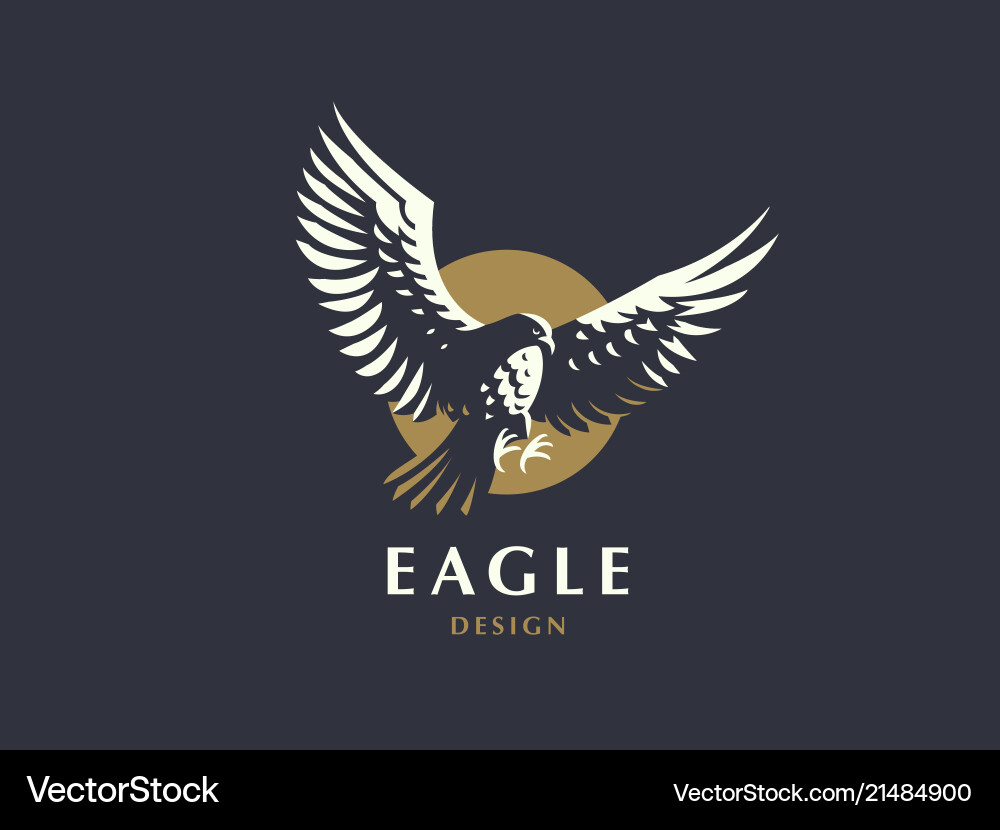 The flying eagle Royalty Free Vector Image - VectorStock