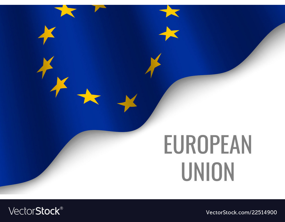Waving-Flag mit Copyspace vector image Waving-Flag mit Copyspace