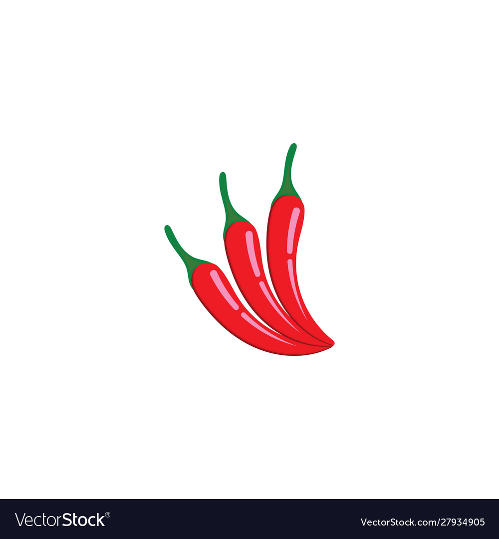 Chili-pepper icon flat