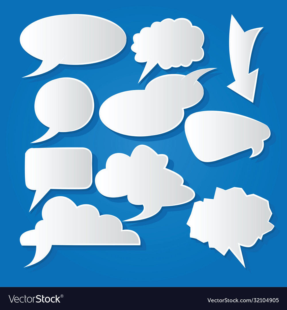 Comic bubble speech balloons cartoon 173