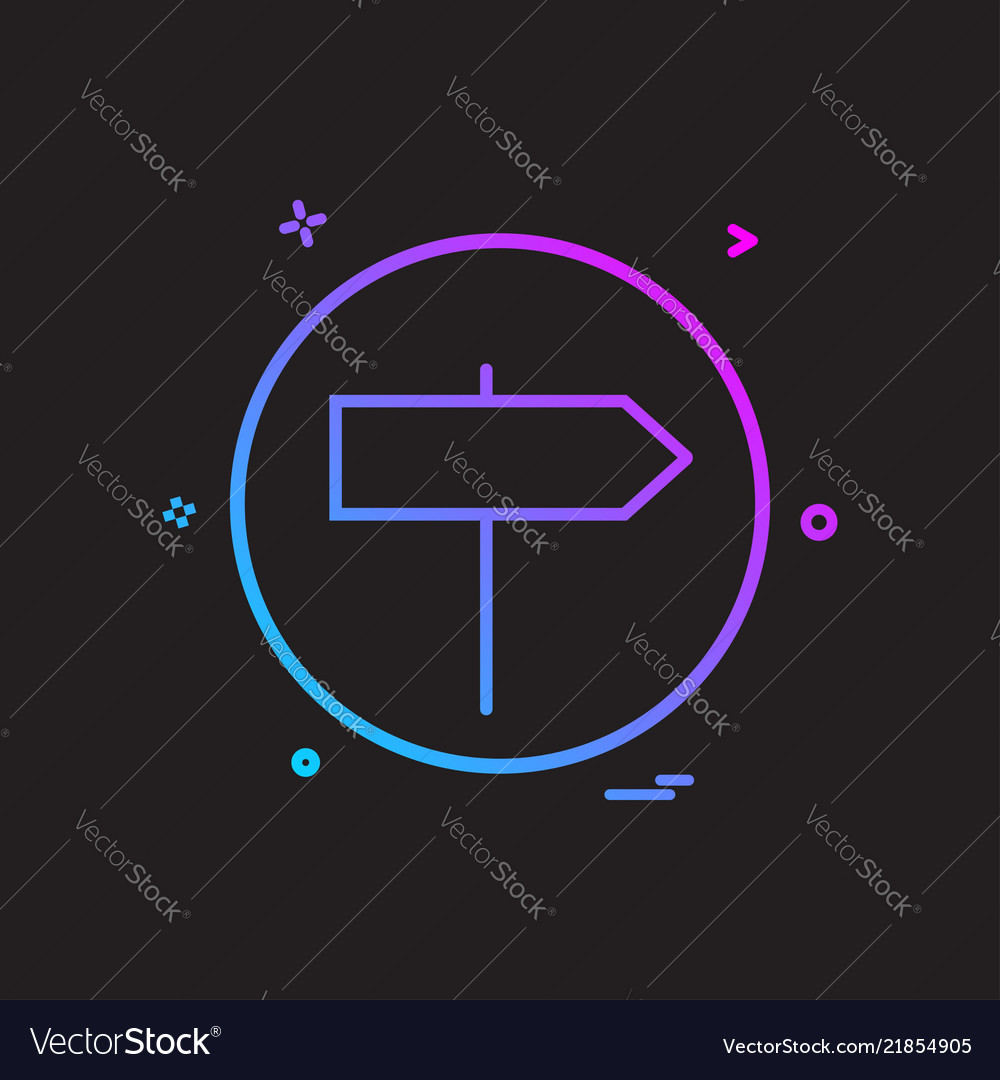 Richtung rechts Grund Icon Design