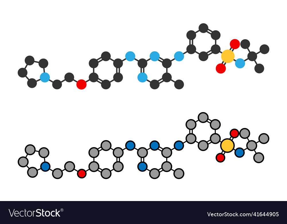 Fedratinib cancer drug molecule