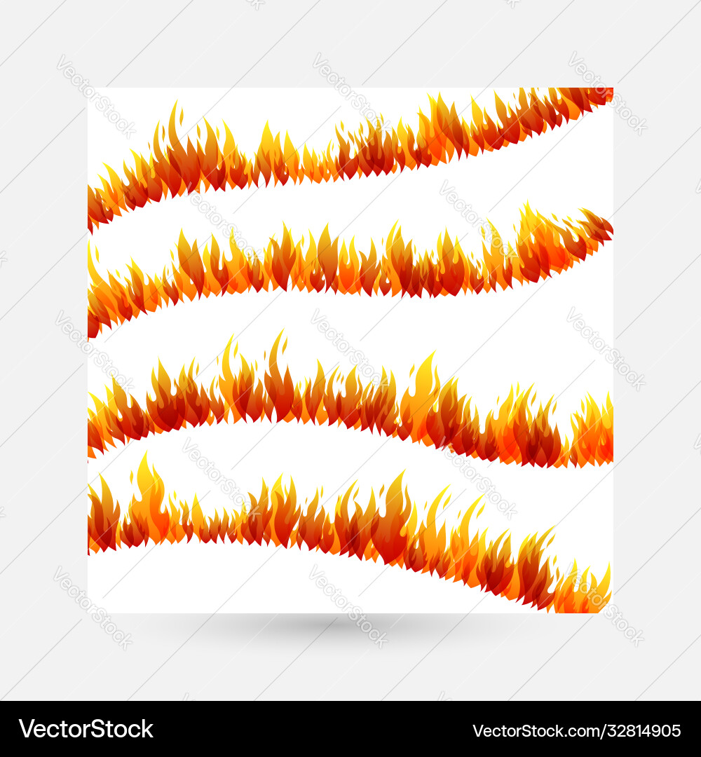 Fire design collection Royalty Free Vector Image