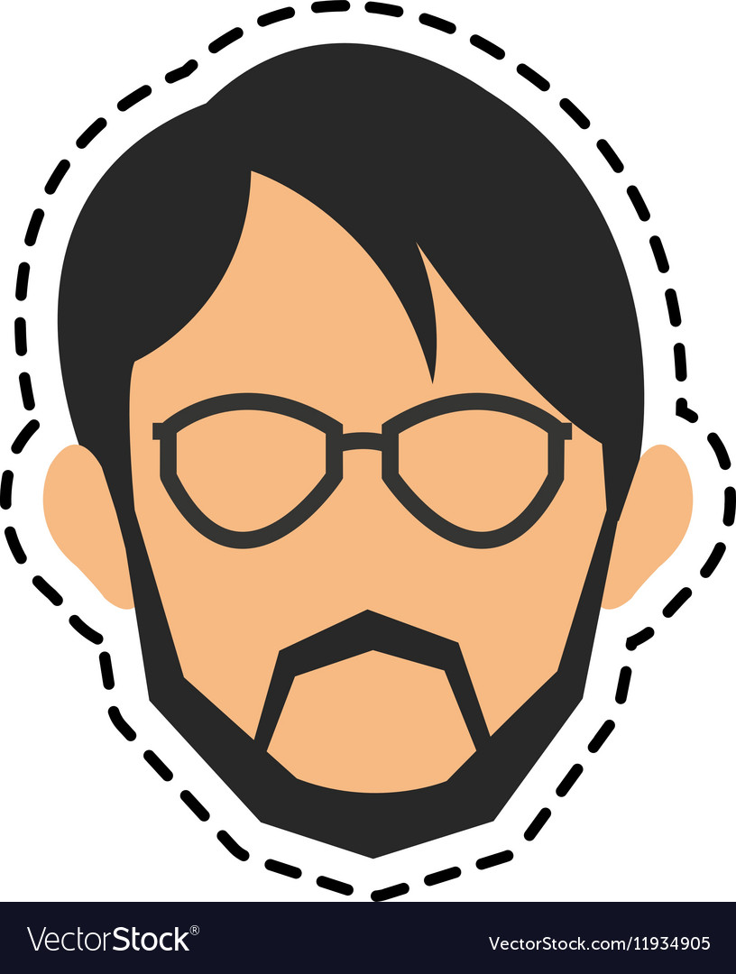 Isolated man design
