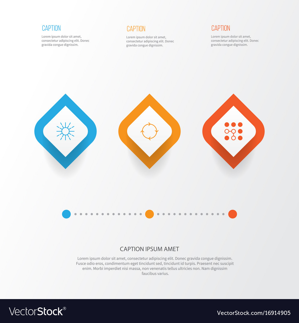 Learning icons set collection of computing