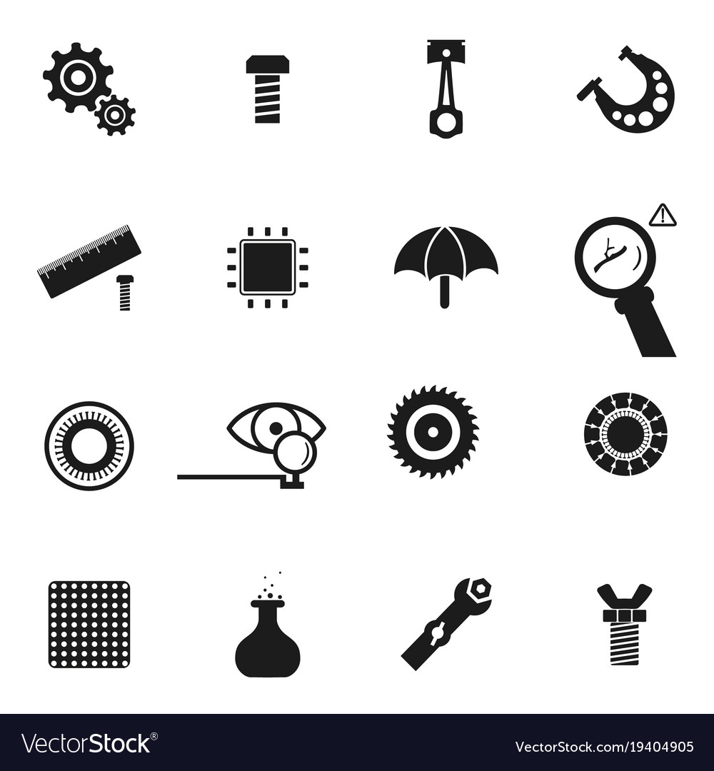 Set Icon Spare Parts Royalty Free Vector Image