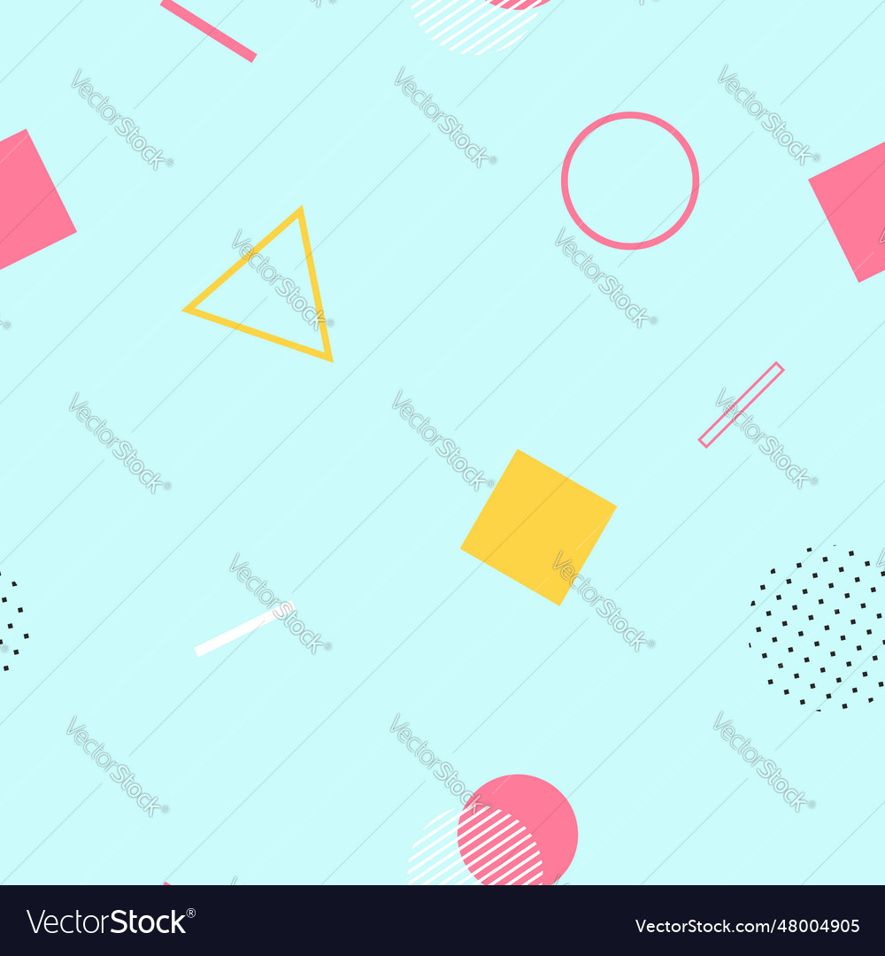 Soft colored memphis pattern design