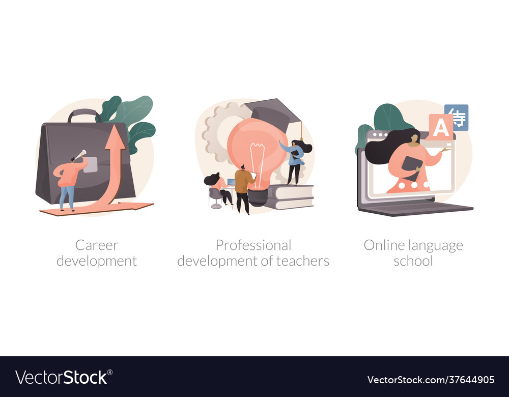 Successful career path abstract concept Royalty Free Vector