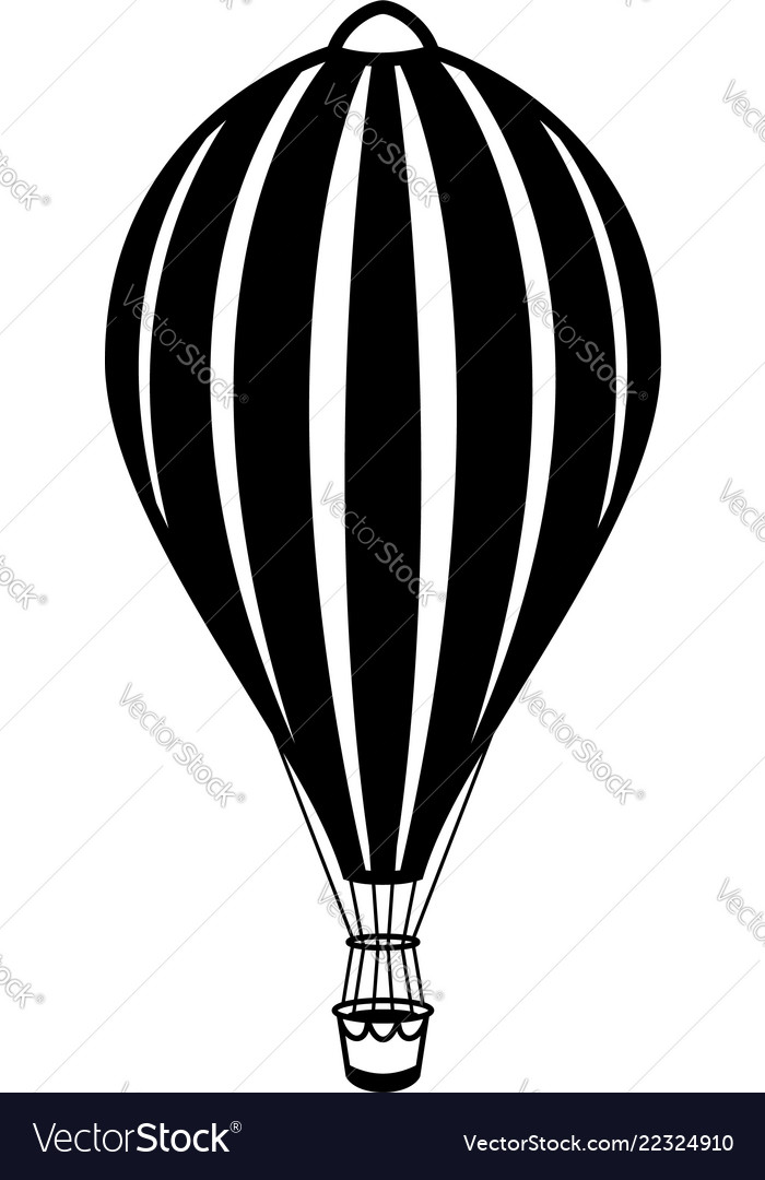 Air balloon on white background design element Vector Image