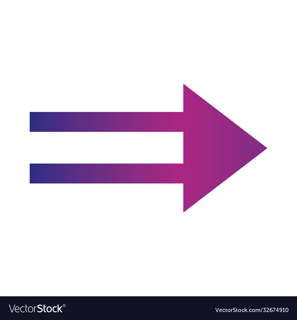 Arrow direction related icon right pointed