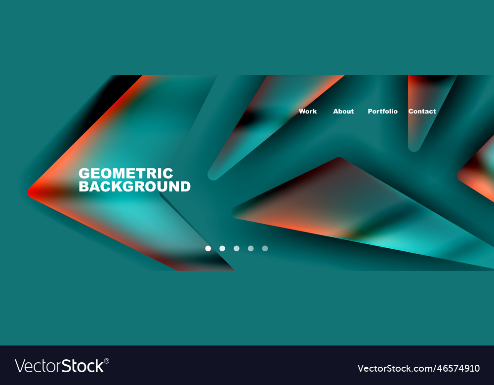 Bright colorful triangular shapes abstract vector image Bright colorful triangular shapes abstract