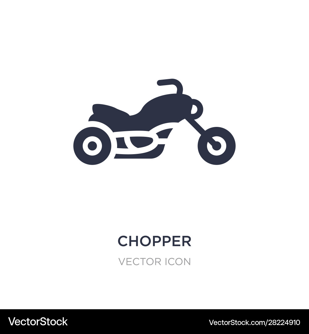 Chopper icon on white background simple element Vector Image