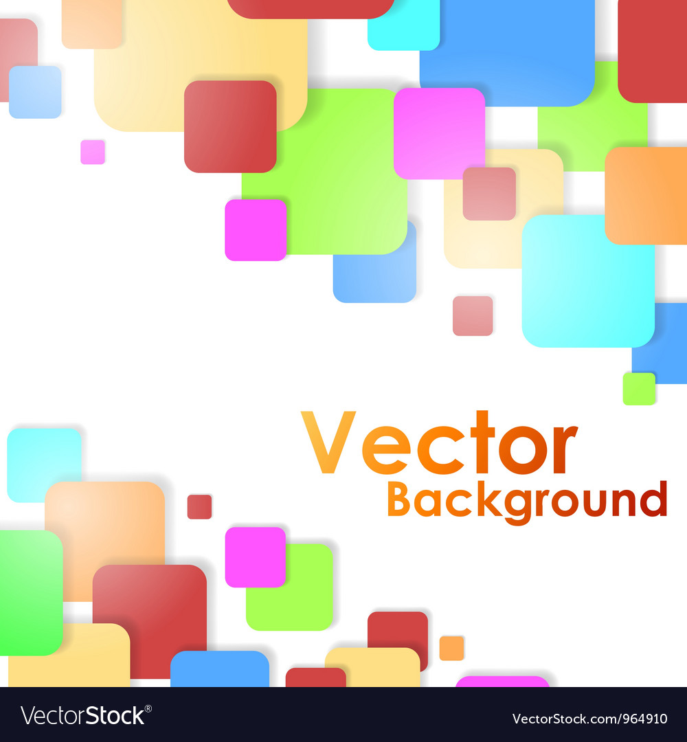 Colorful squares background Royalty Free Vector Image