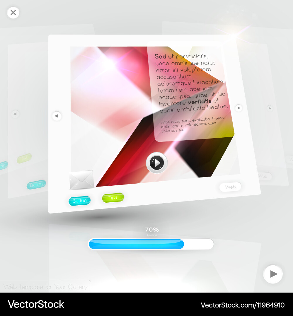 Web design template Royalty Free Vector Image - VectorStock