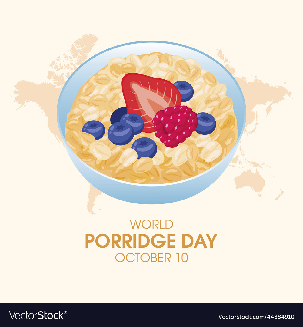 World porridge day icon Royalty Free Vector Image