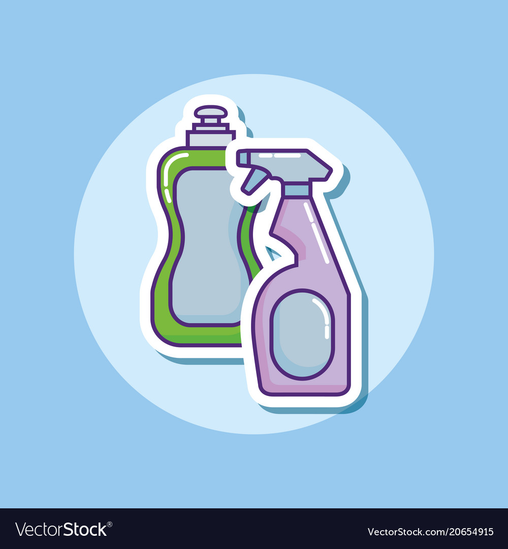 Cleaning supplies design Royalty Free Vector Image