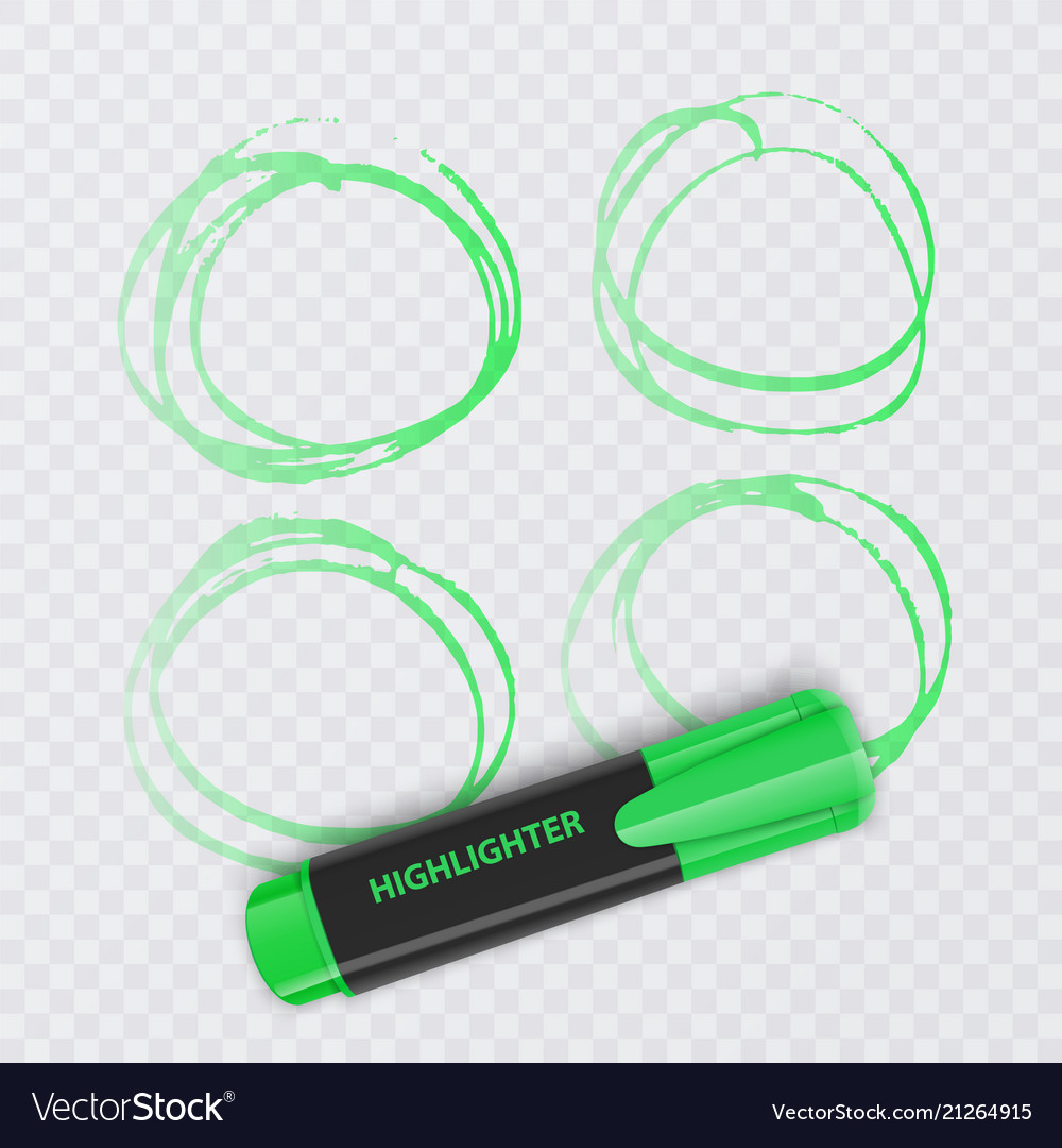 Colorful Marker Set with Highlighter Elements