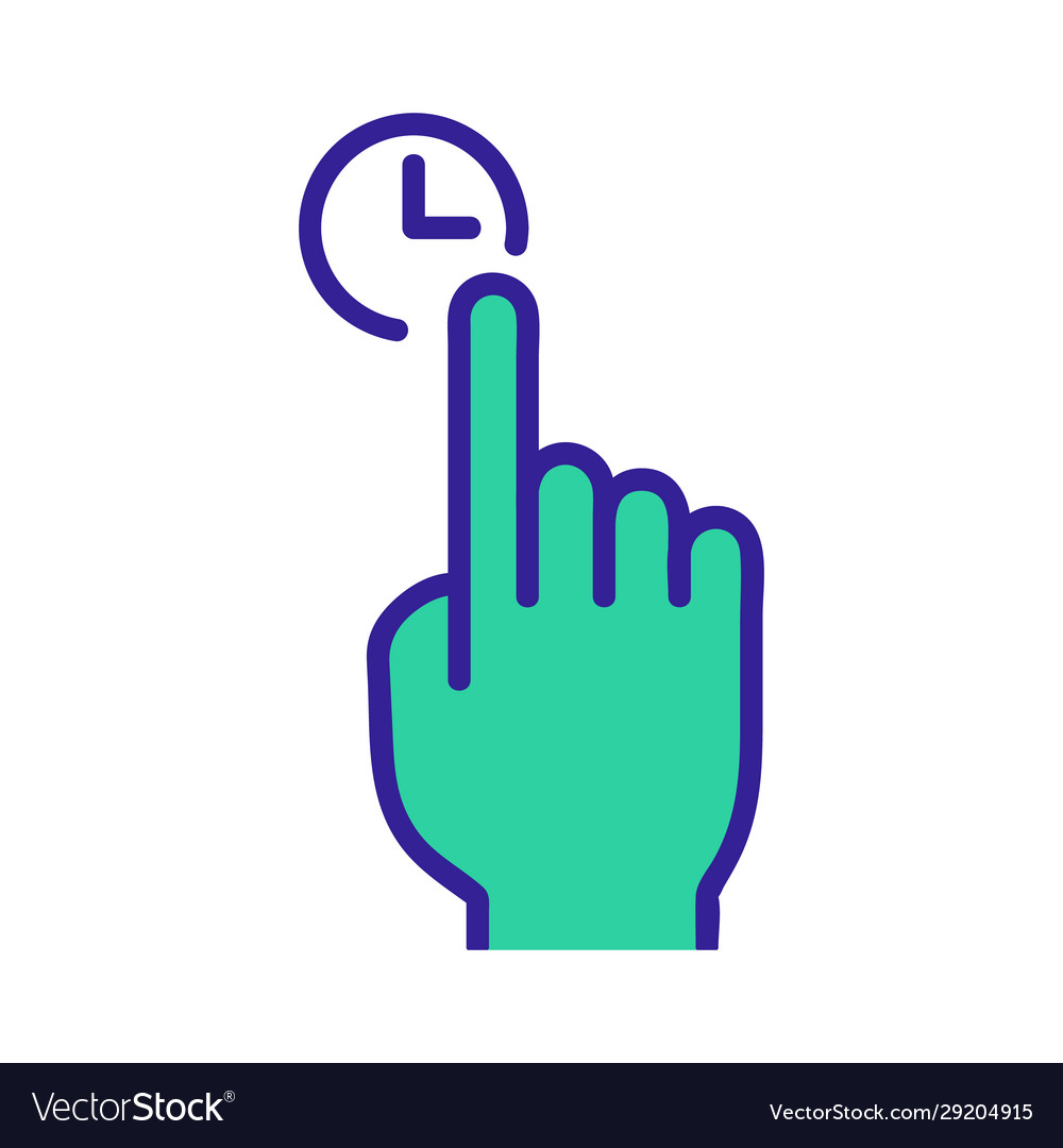 Control on touchscreen icon isolated vector image Control on touchscreen icon isolated