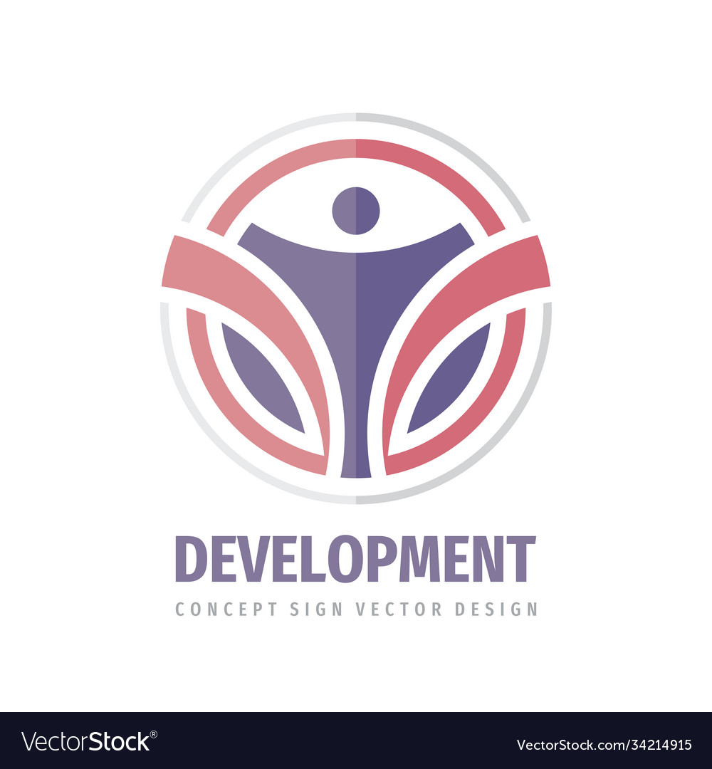 Development business logo template design element Vector Image