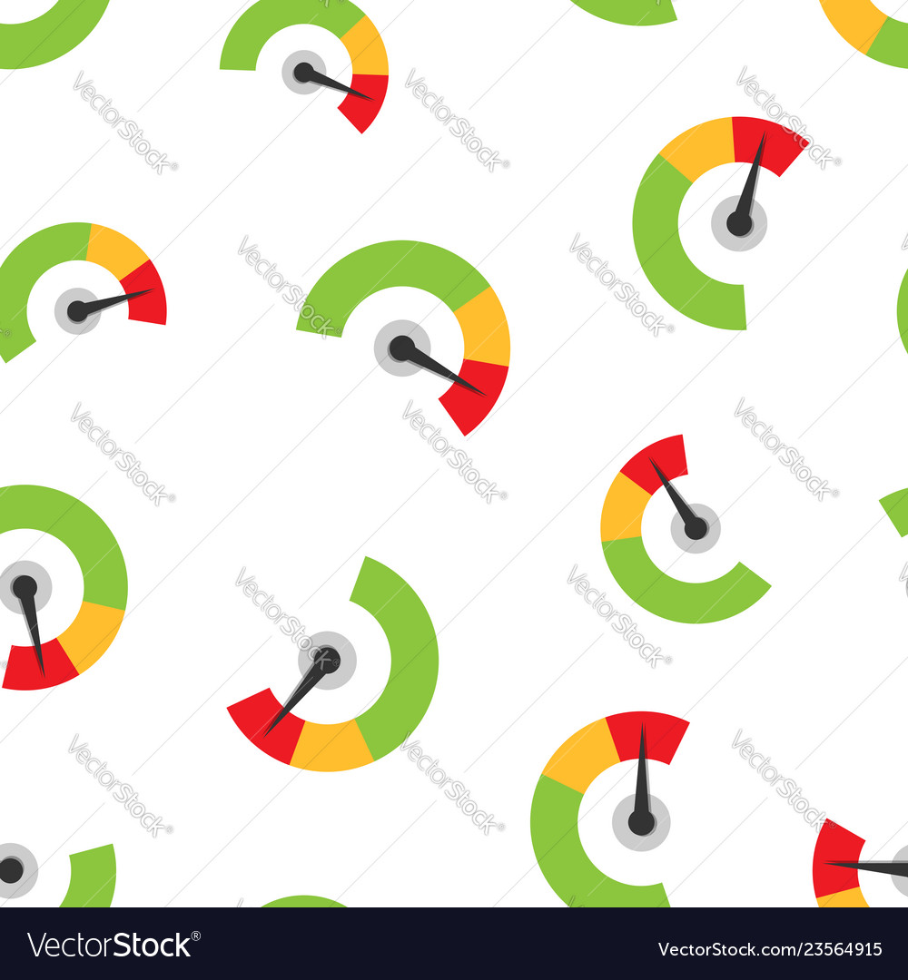 Meter dashboard icon seamless pattern background vector image Meter dashboard icon seamless pattern background