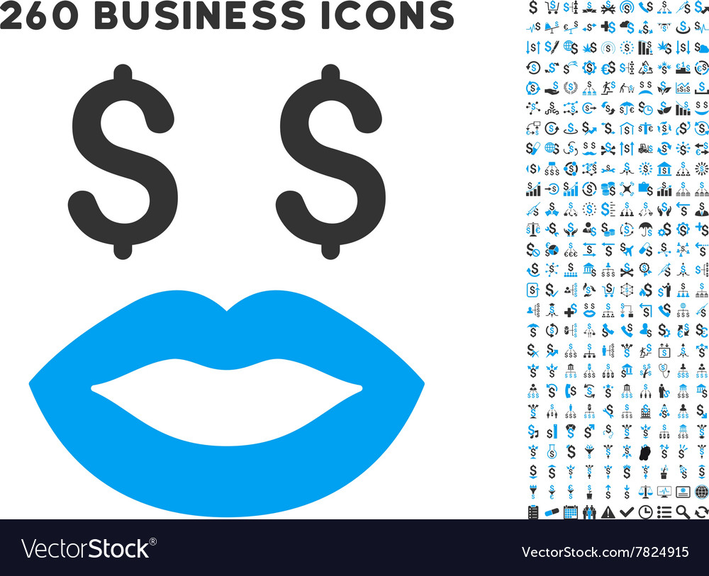 Prostitution smiley icon with flat set Royalty Free Vector