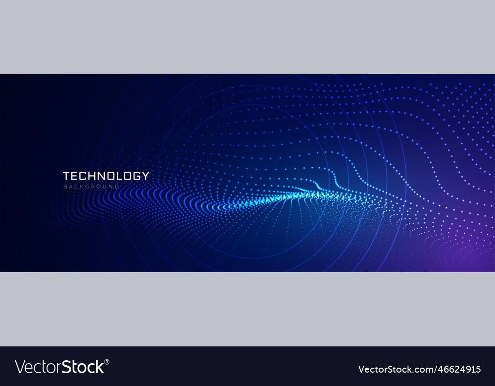 Technology particles lines digital background