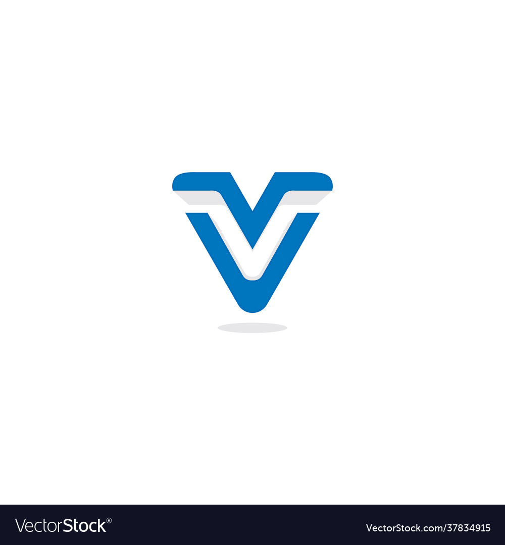 V logo symbol modern design Royalty Free Vector Image