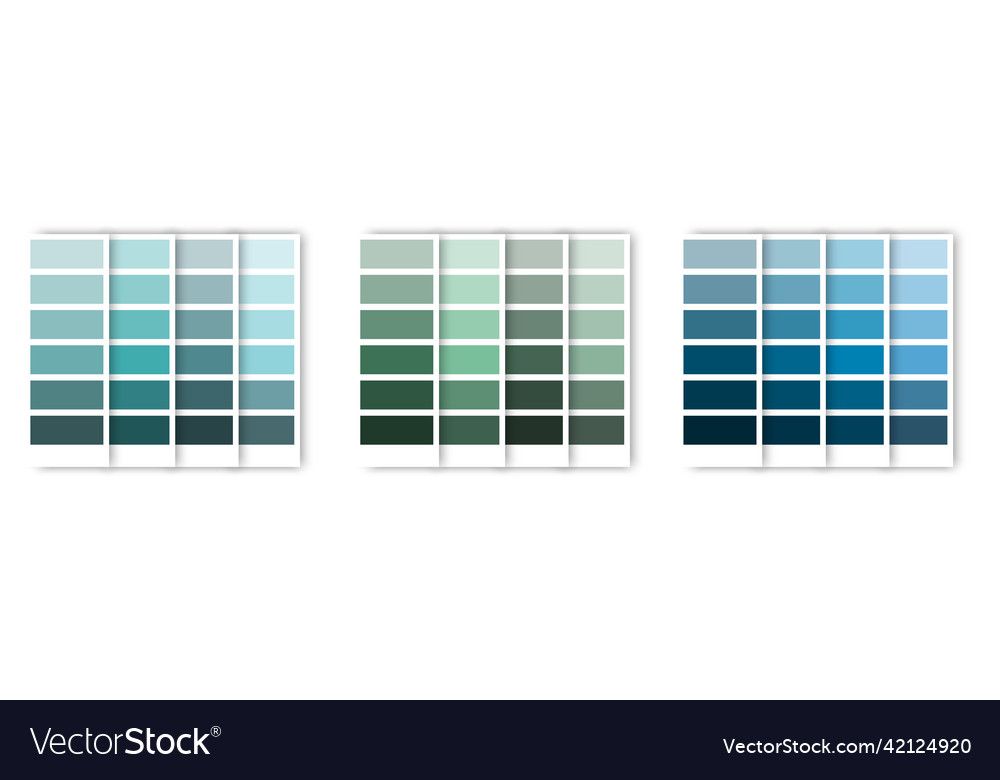 Abstract blue turquoise palette for digital Vector Image