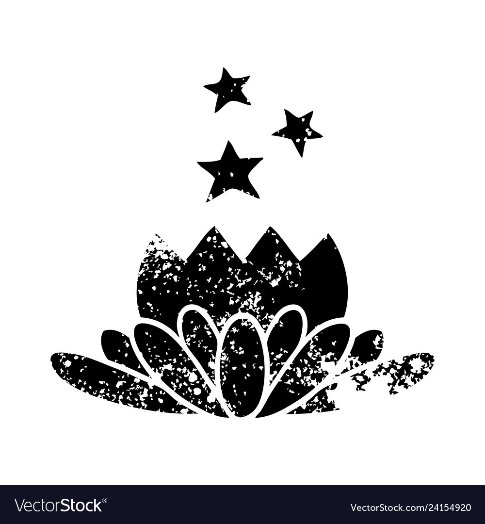 Distressed Symbol Blume