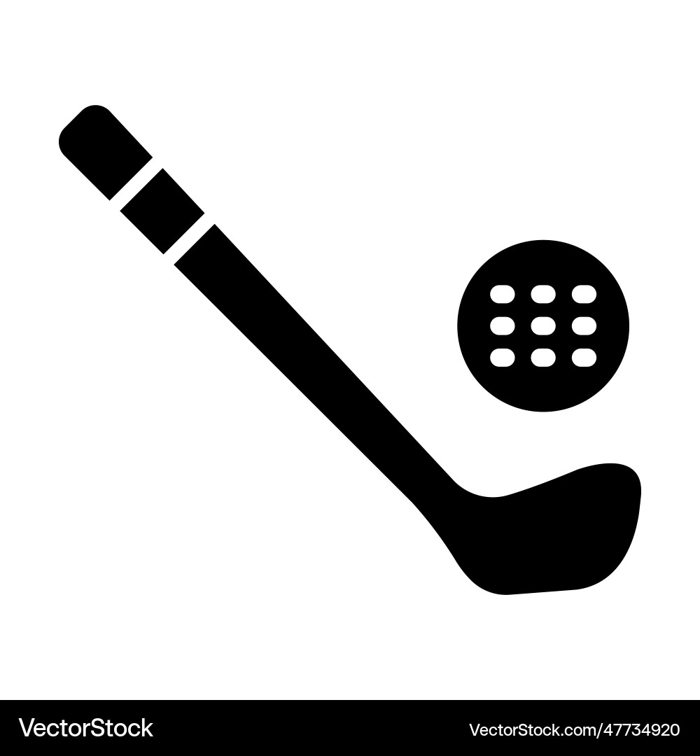 Golf glyph icon for personal and commercial use Vector Image