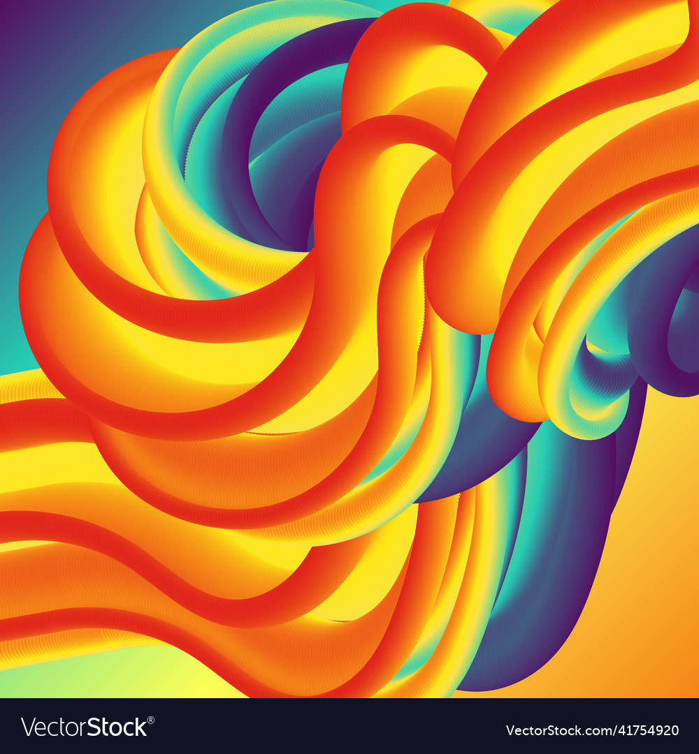 Realistic 3d wave abstract background layout