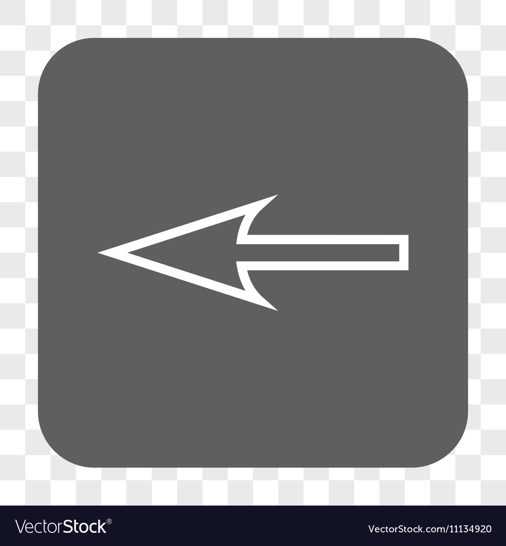 Sharp arrow left rounded square button