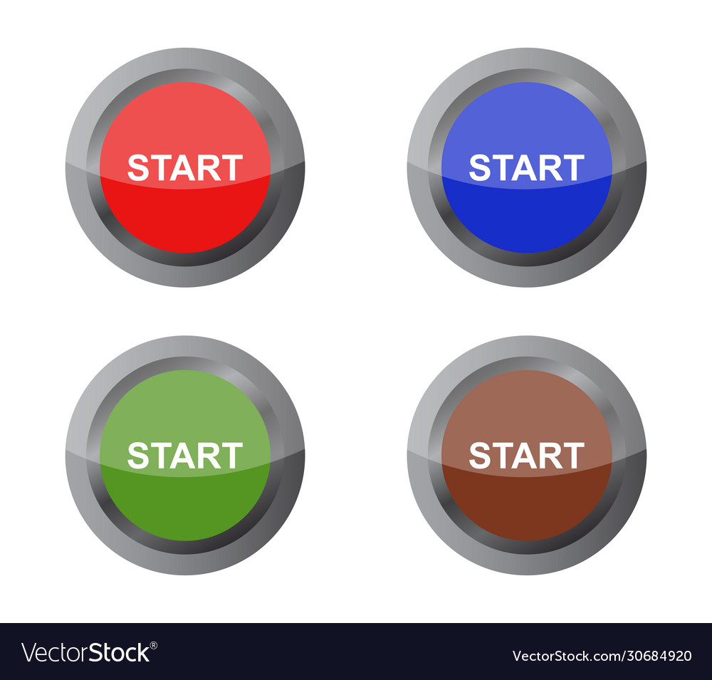 Start button icon in on white background