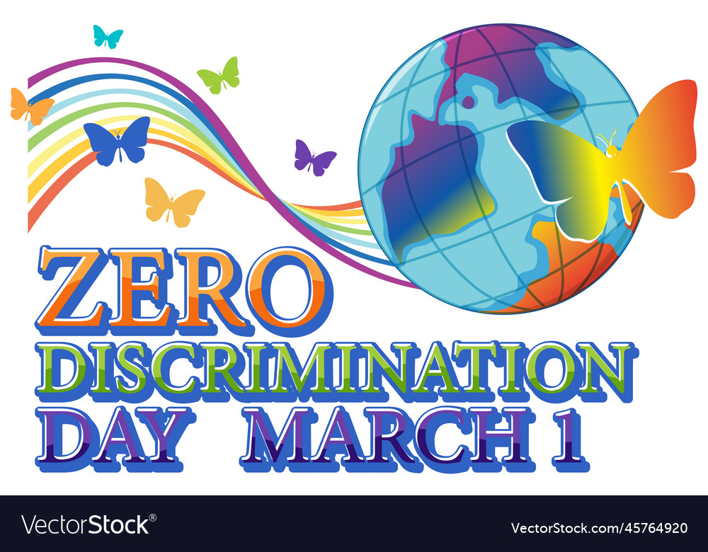 Zero discrimination day banner design