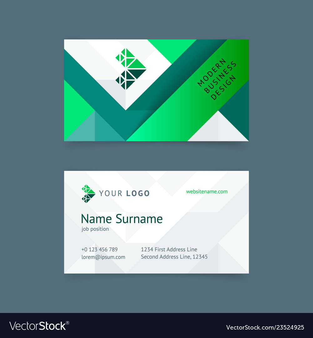 creative business card template royalty free vector image