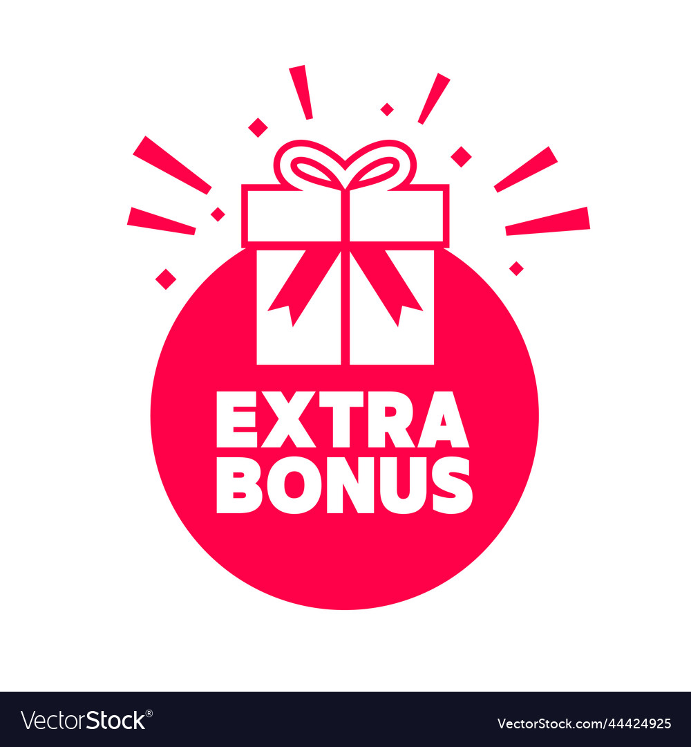 Extra bonus with gift box label