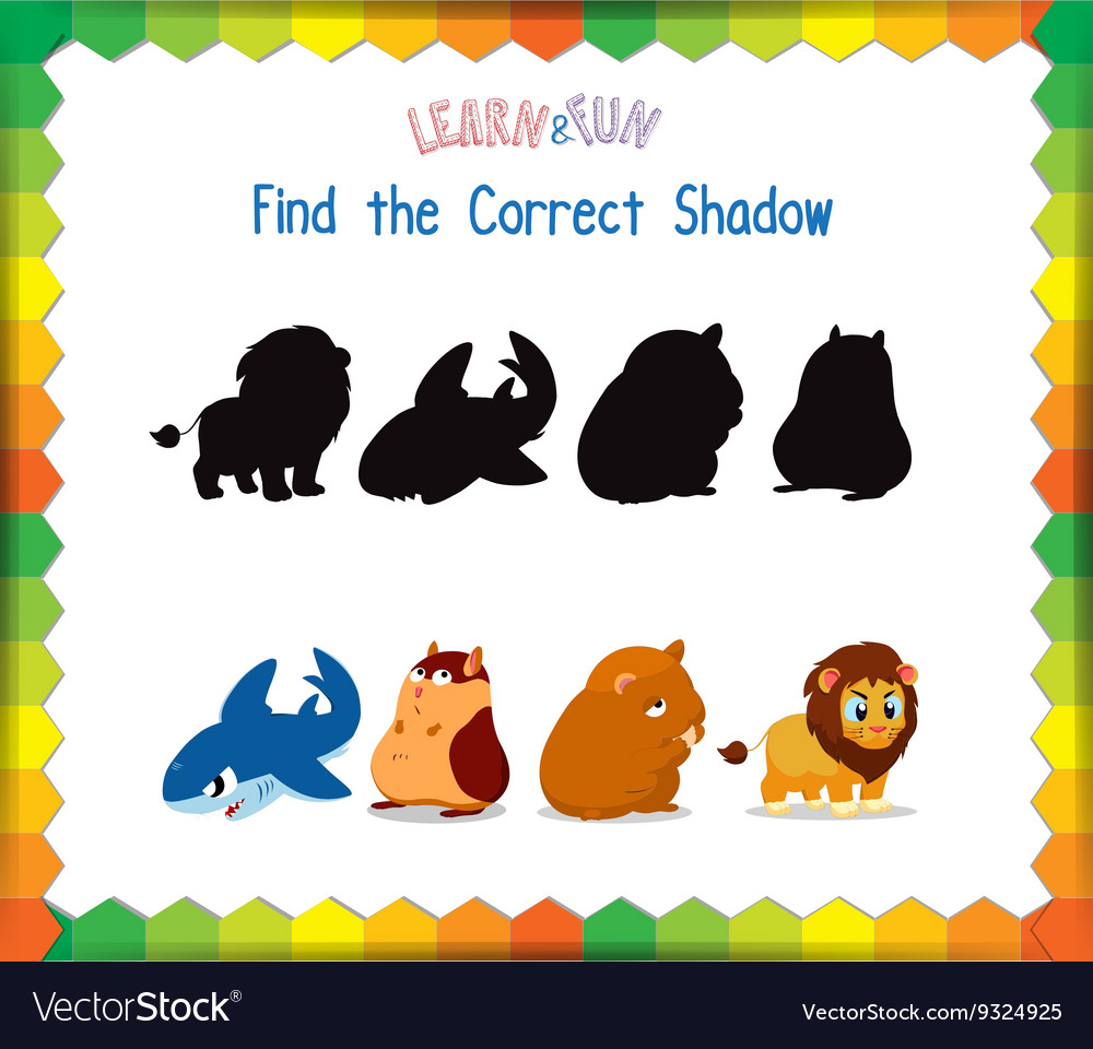 Find the correct animals shadow