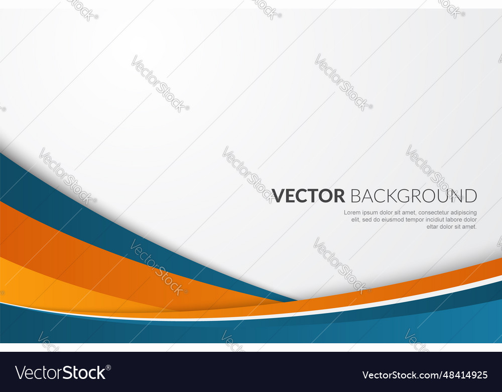 Modern wavy business style background Royalty Free Vector