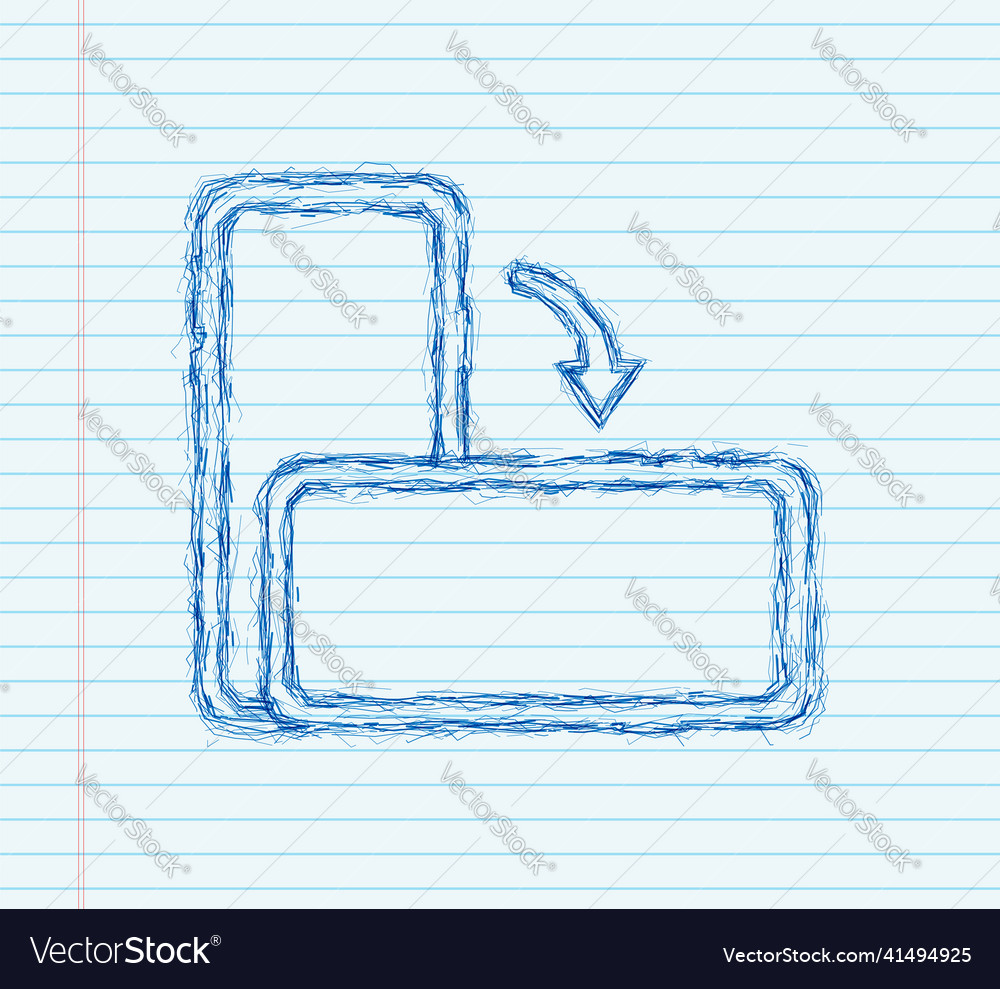 Rotate smartphone isolated icon sketch