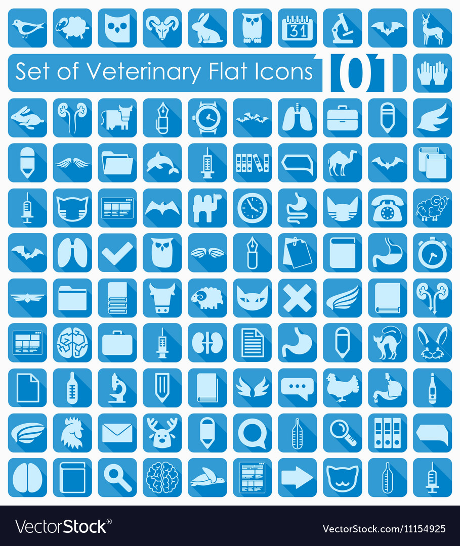 Set of veterinary icons