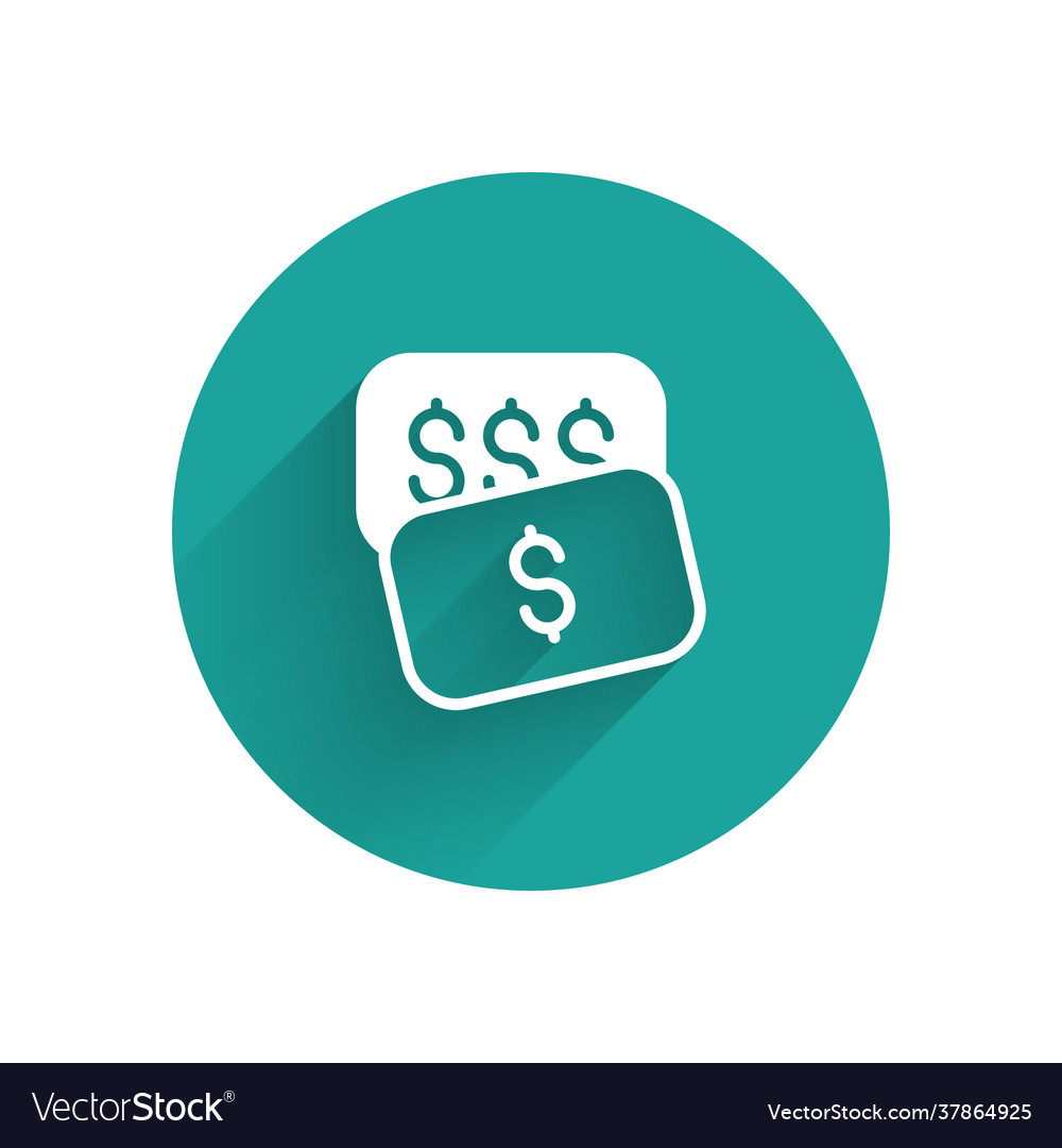 White new price tag with dollar icon isolated