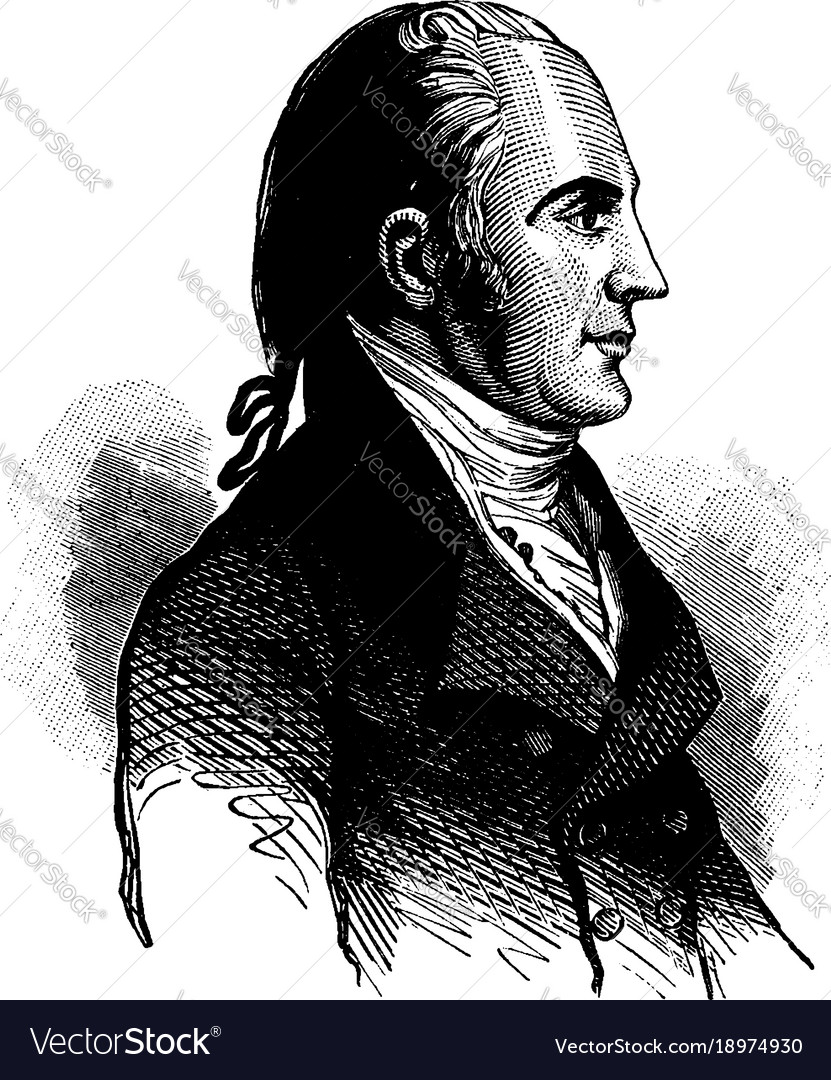 Aaron burr vintage Royalty Free Vector Image VectorStock