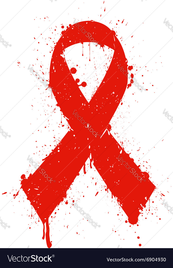 Aids sign Royalty Free Vector Image - VectorStock